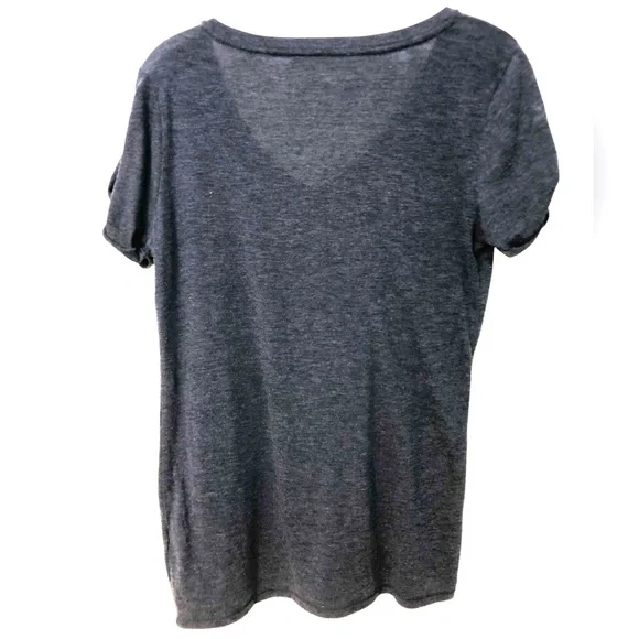 Lucky Brand V-Neck Lucky American Brand Graphic Tee Boho Shirt Top women's med - Picture 2 of 5